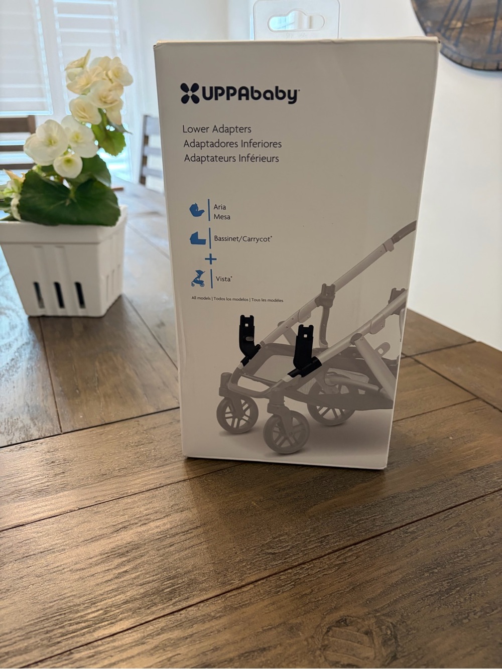 UPPAbaby Lower Adapters - White/Gray